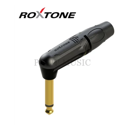 Roxtone RJ2RP-BG Mono 6,3 pipa jack dugó aranyozott (fekete)