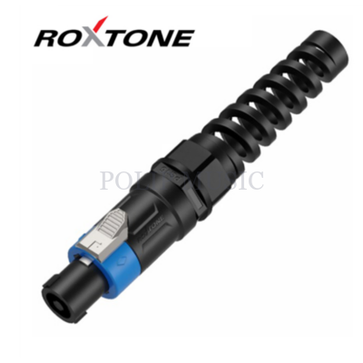 Roxtone RS4FX-N Speakon lengő dugó, 4 pólusú, törésgátlóval