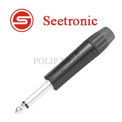 Seetronic MP2X-B Mono 6,3 jack dugó (fekete)