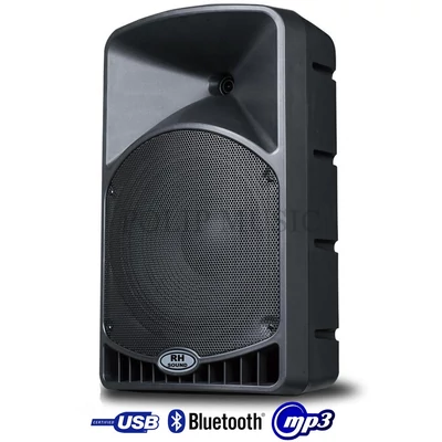 RH Sound SQ12ML Kétutas magas teljesítményű D osztályú class Bi-Amp 150W USB MP3 MP3 és WMA Aktív hangfal