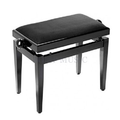 Stagg PB39 BKP VBK állítható magasság 49-59cm fekete bársony- fényes fekete felületű zongorapad