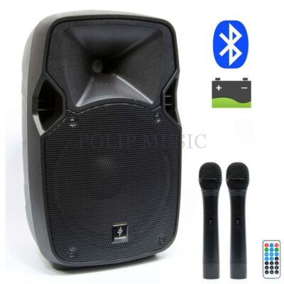Thunder Audio ACCU10 400W MP3 + Bluetooth + FM + 2xMikrofonnal akkumulátoros hordozható hangfal