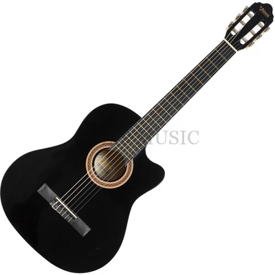 Valencia VC104C Black 4/4 méretű klasszikus gitár