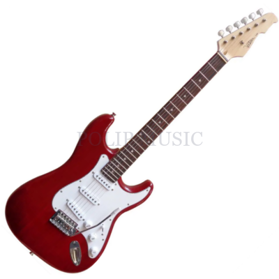 Vision ST5 RT áttetsző vörös Stratocaster elektromos gitár