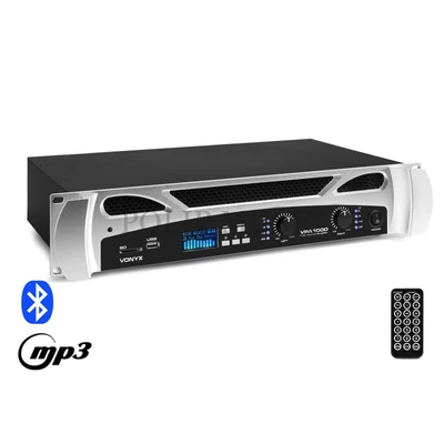 Vonyx VPA1000 2x500W, Bluetooth + REC felvétel végerősítő