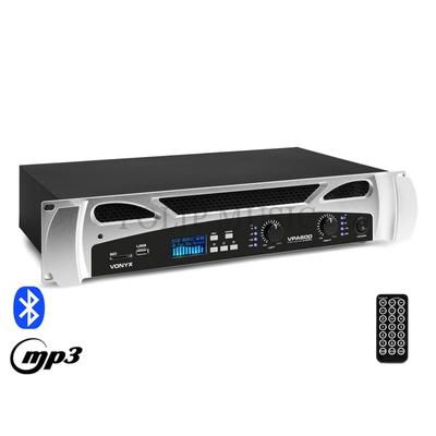Vonyx VPA600 2x300W, Bluetooth + REC felvétel végerősítő