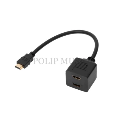 ZLA0791 HDMI elosztó 1 dugó - 2aljzat 30cm