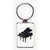 Agifty Creative art &amp; music gifts AGK1055 Fém, zongorás kulcstartó 7,5×3 cm Zenei ajándéktárgy