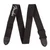 Fender 2&quot; Black Poly Strap w/ Grey Logo hímzett heveder 