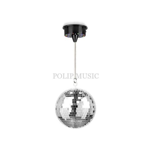 Fuzzix MB20ML Diszkógömb, tükörgömb + Motor + LED világítás (20cm)