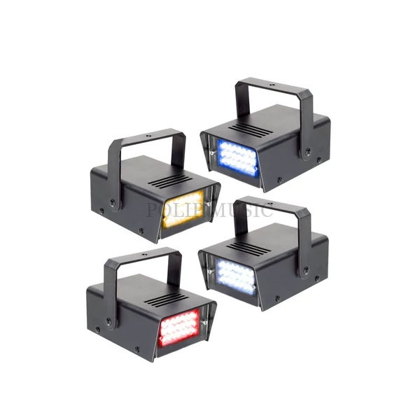 Beamz Led Strobe 24 – RYBW (4 db-os) mini LED stroboszkóp szett