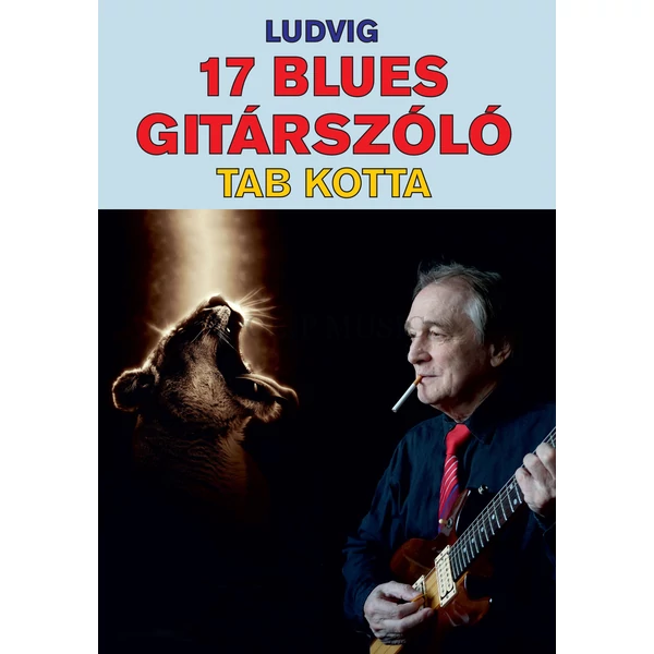 Ludvig 17 blues gitárszóló TAB Kotta