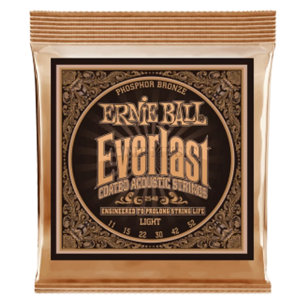 Ernie Ball 2548 Everlast Coated P. Bronze Light 11-52 Akusztikus gitárhúr szett
