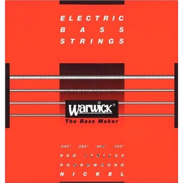Warwick 42210 ML 4 Red Label 4 húros rozsdamentes acél 040-100 basszusgitár húr szett