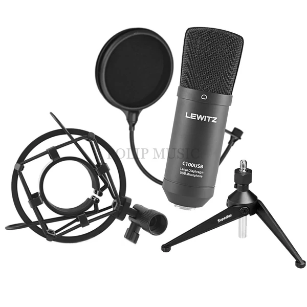 LEWITZ C100USB SET USB kondenzátor mikrofon