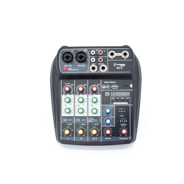 Thunder AI-4 – 4 csatornás stúdió / zenekari keverő, USB, Bluetooth + Effekt