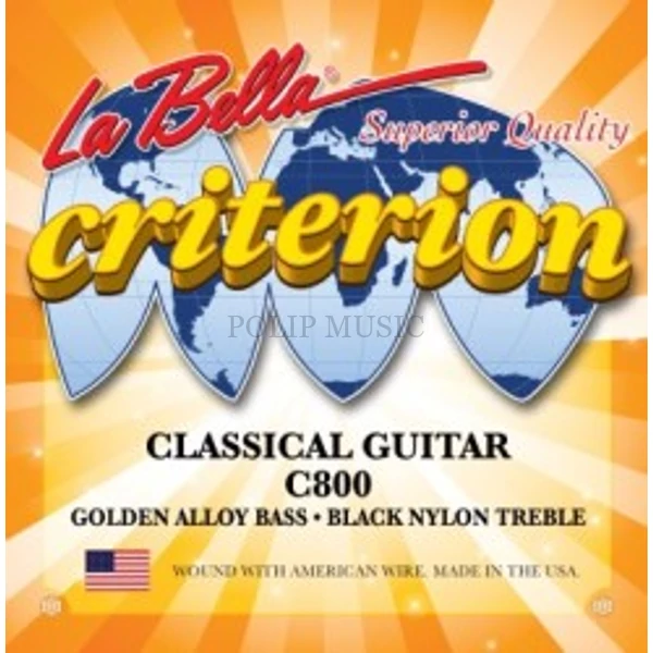 LaBella C 800 Medium Black 028-043 klasszikus gitárhúr szett