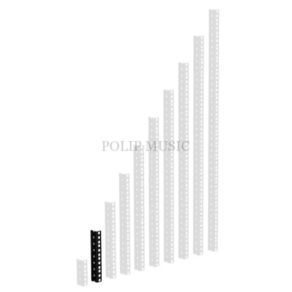 Adam Hall 61535 B 4 rack sín, 4U szimpla, kalitkás, 1/2U sűrűségű, acél