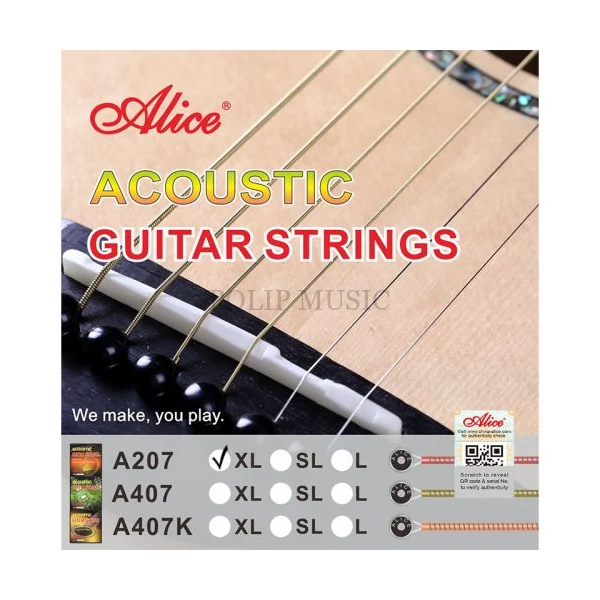 Alice  A207-XL 10-47w Extra Light akusztikus gitárhúr szett
