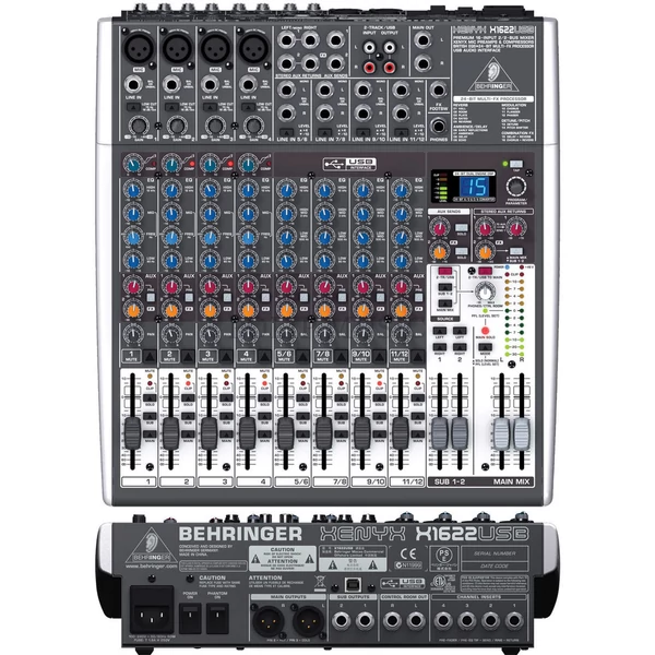 Behringer XENYX X 1622 USB 16 csatornás analóg keverő