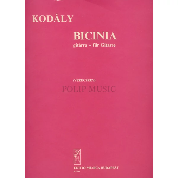 Vereczkey László Kodály Zoltán  Bicinia Harminc átirat