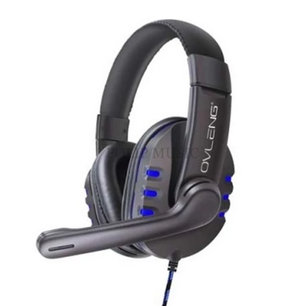 Ovleng X6 Gaming Headphone mikrofonos fejhallgató, hangerőszabályzóval