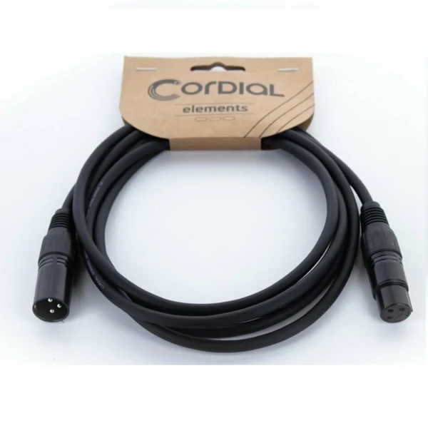 Cordial EM 5 FM fekete mikrofonkábel 5 m