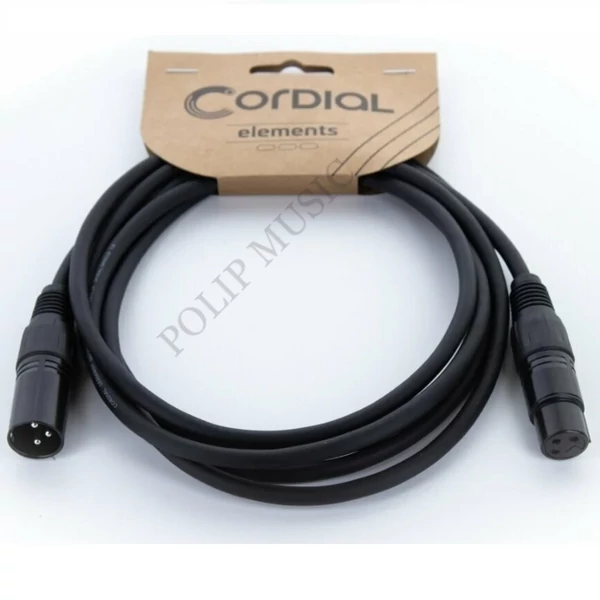 Cordial EM 6 FM fekete mikrofonkábel 6 m