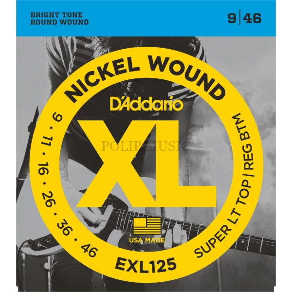 D’Addario EXL125 Super LT Top 009-046 elektromos gitárhúr szett