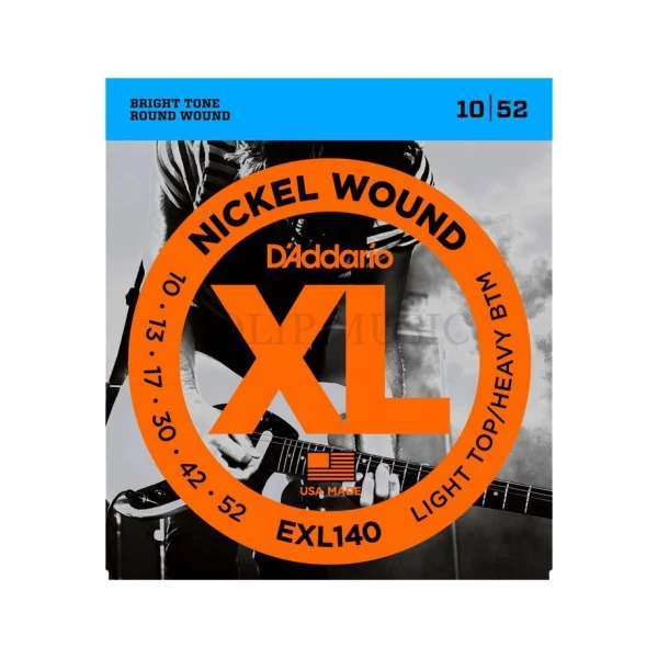 D'Addario EXL140 Nickel Round Wound Light Heavy 010-052 elektromos gitárhúr szett