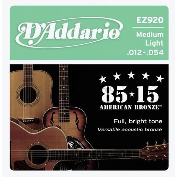 D’Addario EZ920 Medium Light 012-054 akusztikus húr szett