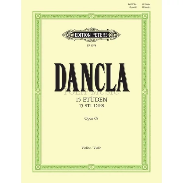 Dancla, Charles 15 Studies Op. 68 for 2 Violins (2Vln)