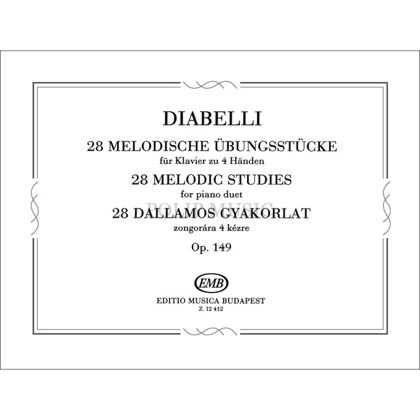 Diabelli, Anton 28 dallamos gyakorlat