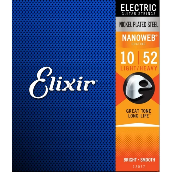 Elixir  12077 NanoWeb 10-52 Light-Heavy elektromos húr szett