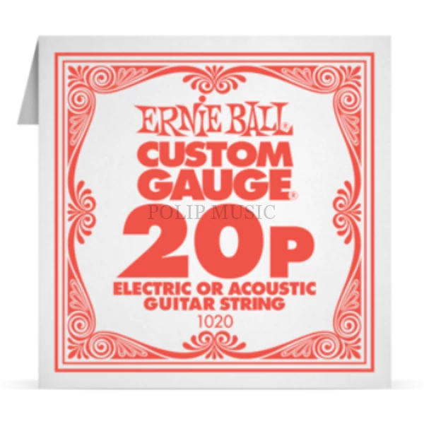 Ernie Ball Plain Steel 020P különálló elektromos-akusztikus gitárhúr