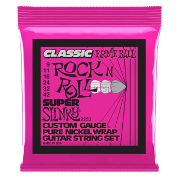 Ernie Ball 2253 Pure Nickel Super Slinky 009-042 elektromos gitárhúr szett
