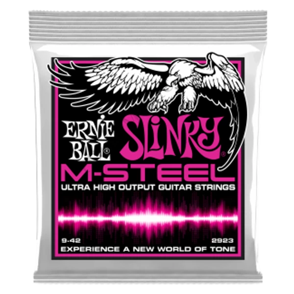 Ernie Ball 2923 M-Steel Super Slinky 009-042 elektromos gitárhúr szett
