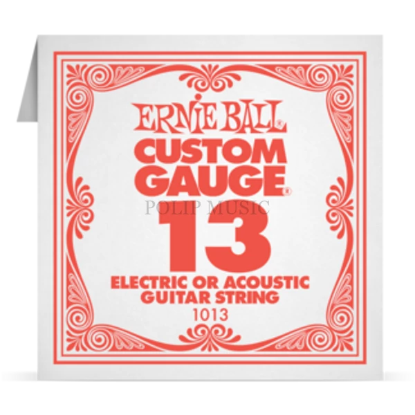 Ernie Ball Plain Steel 013 különálló elektromos - akusztikus gitárhúr