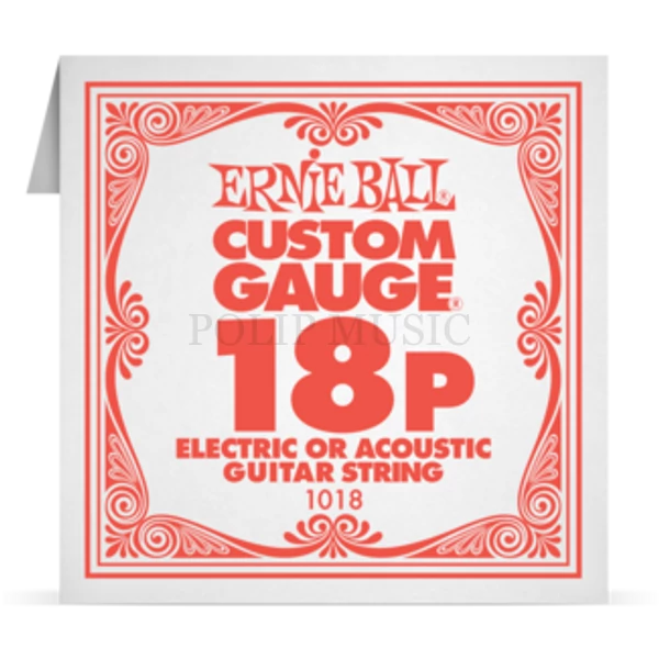 Ernie Ball Plain Steel 018P különálló elektromos - akusztikus gitárhúr