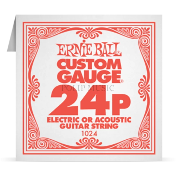 Ernie Ball Plain Steel 024P különálló elektromos - akusztikus gitárhúr