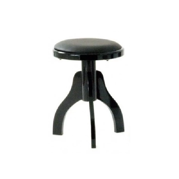 Euromusic S3V-BK állítható magasság 47-62cm ülőfelület átmérő 35cm fekete sky- fényes fekete felületű Olasz zongoraszék