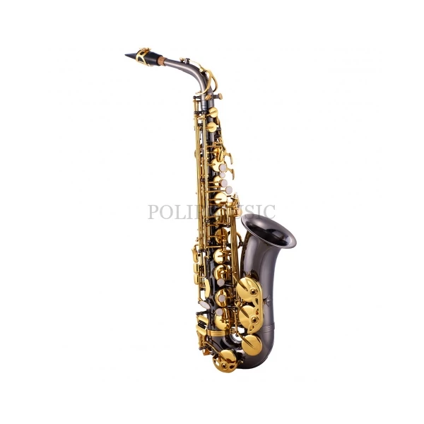Garry Paul GP-A-808HG fekete-nikkel kivitelben Tartozékokkal Eb Alt Szaxofon szett