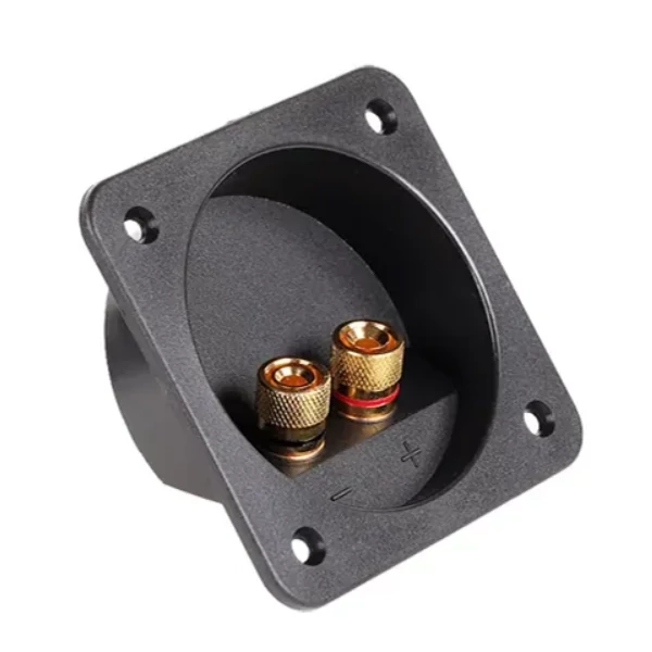 GNI0240 banán csatlakozóval, 2 pólusú, négyzet alakú Beépíthető hangfal aljzat