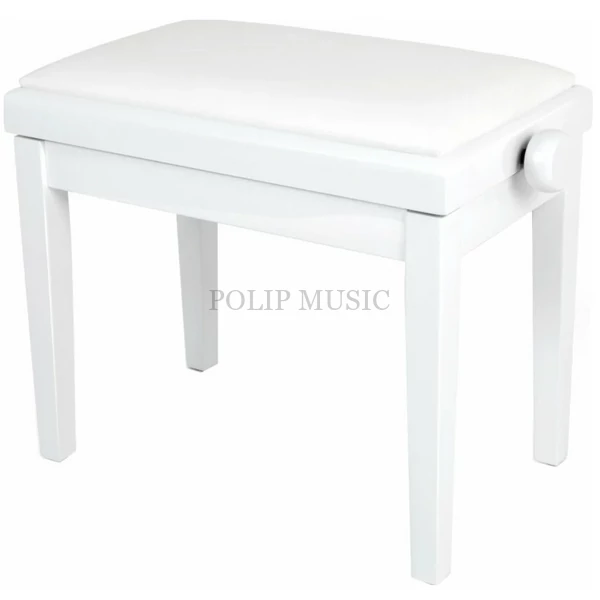 Grand HY-PJ023 állítható magasság 47,5-56,5 cm White Gloss Vinyl fehér zongorapad