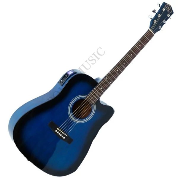 GMC-29HCE Elektro-akusztikus gitár cutaway, blueburst