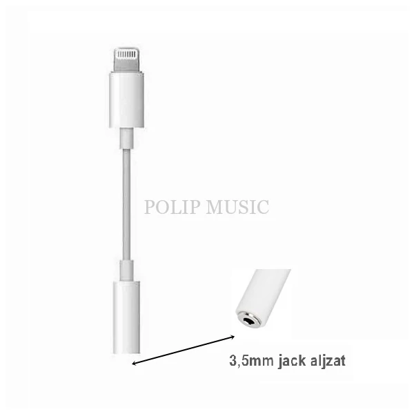 Iphone 7 Audio adapter M0751 Lightning dugó - 3,5mm jack aljzat átalakító