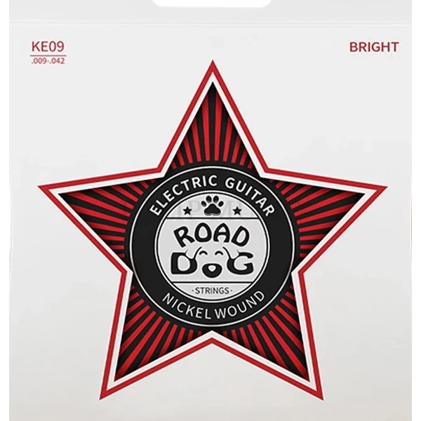 Road Dog KE09 Bright 9-42 Nickel elektromos gitárhúr szett