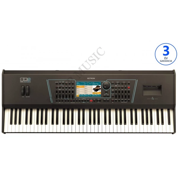 Ketron SD9 billentésérzékeny súlyozott 76 billentyűs szintetizátor