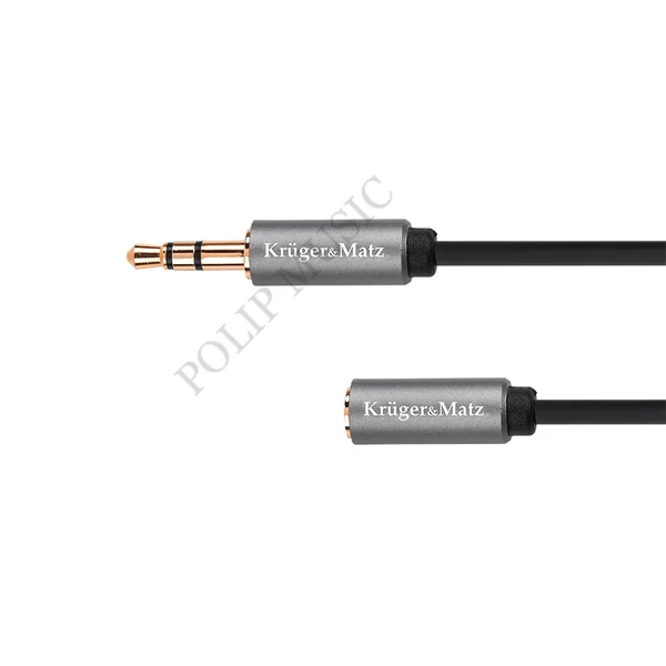 Krüger&Matz KM1230 3,5mm jack dugó - aljzat (hosszabbító) kábel 1,8m