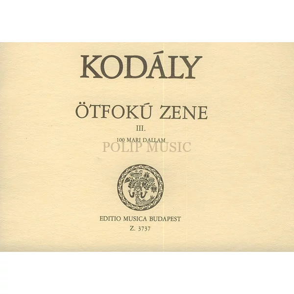 Kodály Ötfokú zene III
